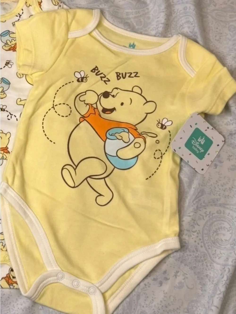 Disney Winnie the Pooh 3 pack Infant Bodysuits